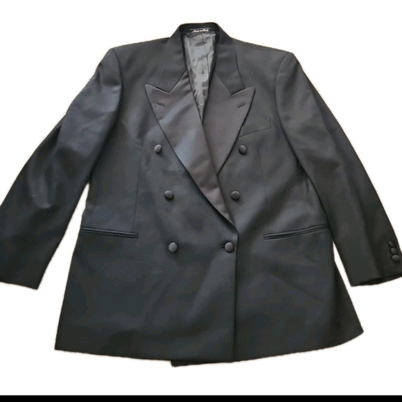 Valentino Uomo Mens Black Tuxedo Blazer 42 R - Picture 1 of 12